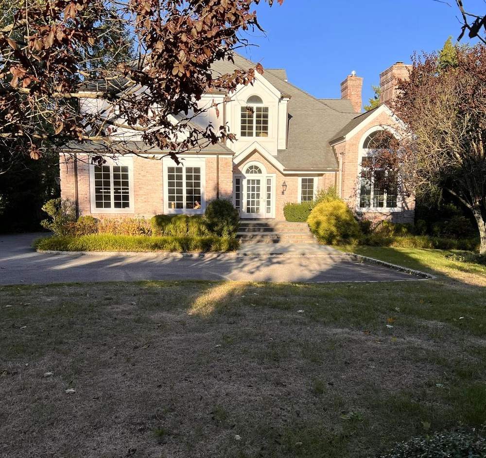 A brick colonial in Scarsdale